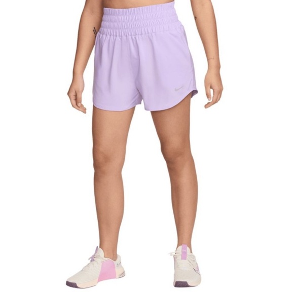 Nike Women's One Dri-FIT Ultra High-Waisted 3" Brief-Lined Shorts - Picture 1 of 6